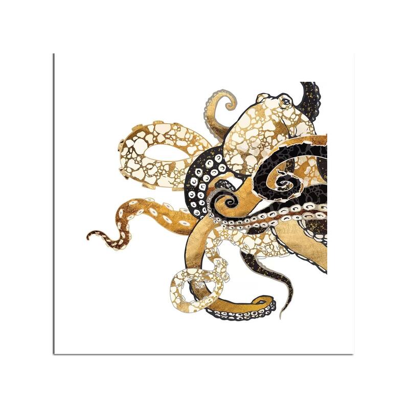 Metallic Octopus Fine Art Paper Print by SpaceFrog Designs - Multi