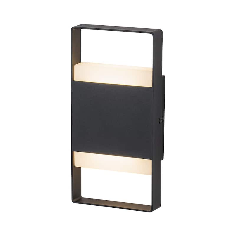 Modern Dimmable LED Outdoor Wall Sconce Rectangular Exterior Light