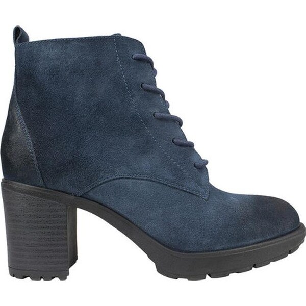 womens navy blue ankle booties