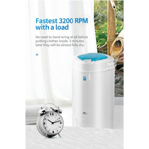 The Laundry Alternative Ninja 3200 RPM Portable Spin Dryer w Suspension System 13 x 13 x 24 inches Bed Bath Beyond 35251096