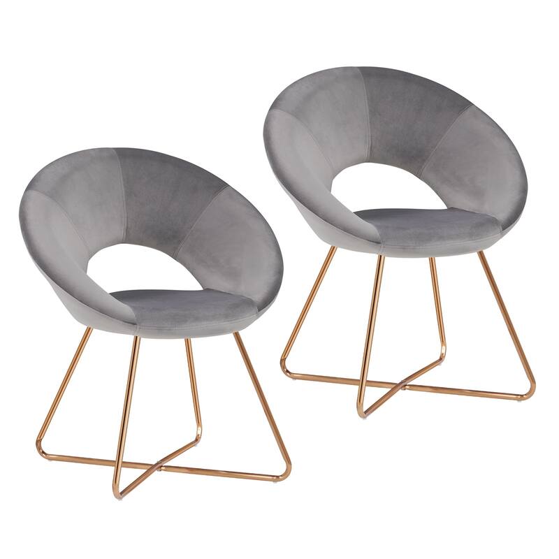 Modern Velvet Upholstered Accent Chair Vanity Leisure Chair