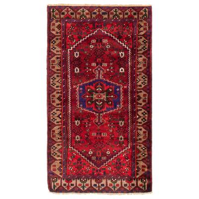 ECARPETGALLERY Hand-knotted Andelz Red Wool Rug - 3'9 x 6'8