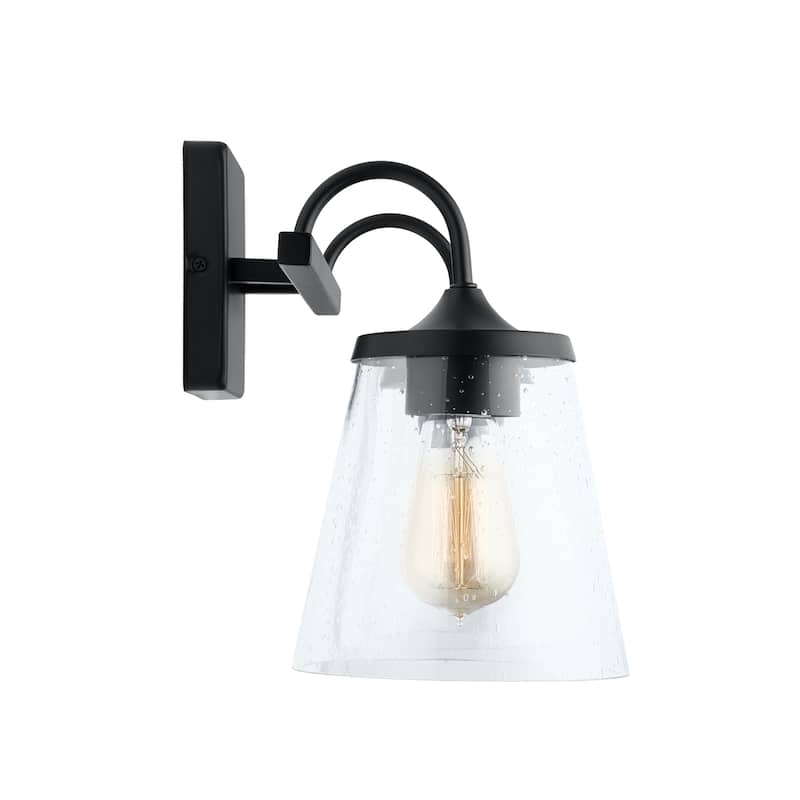 Jayne 2-light Bath/ Vanity Fixture w/ Clear Seeded Glass