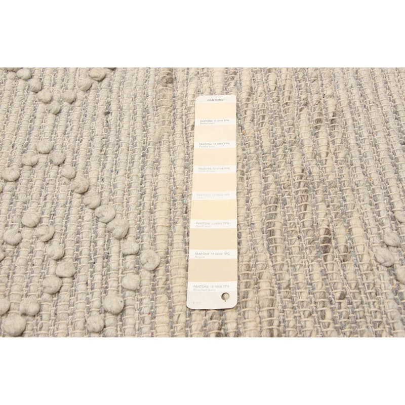 ECARPETGALLERY Braid weave Sienna Cream Wool Rug - 6'2 x 9'2