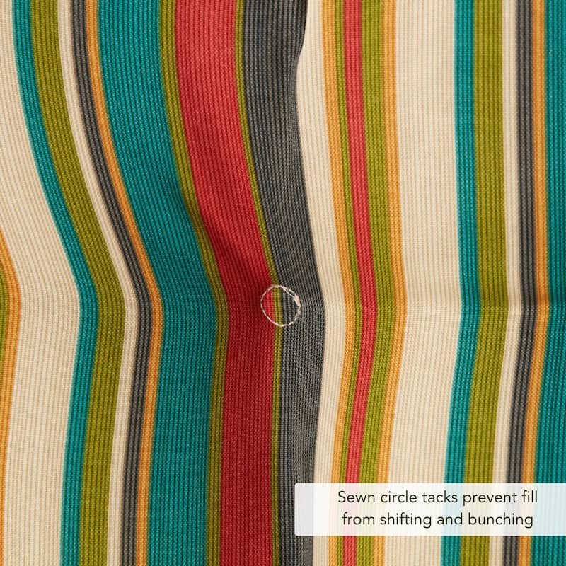 Greendale Home Fashions Multicolor Outdoor Dining Seat Cushion (Set of 2)