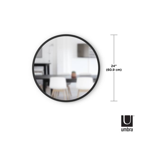 Shop Hub Round Modern Wall Mount Mirror Overstock 19482681