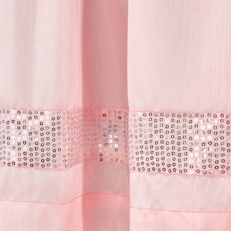 Silver Orchid Viby Faux Silk Night Sky Window Valance - 84x18