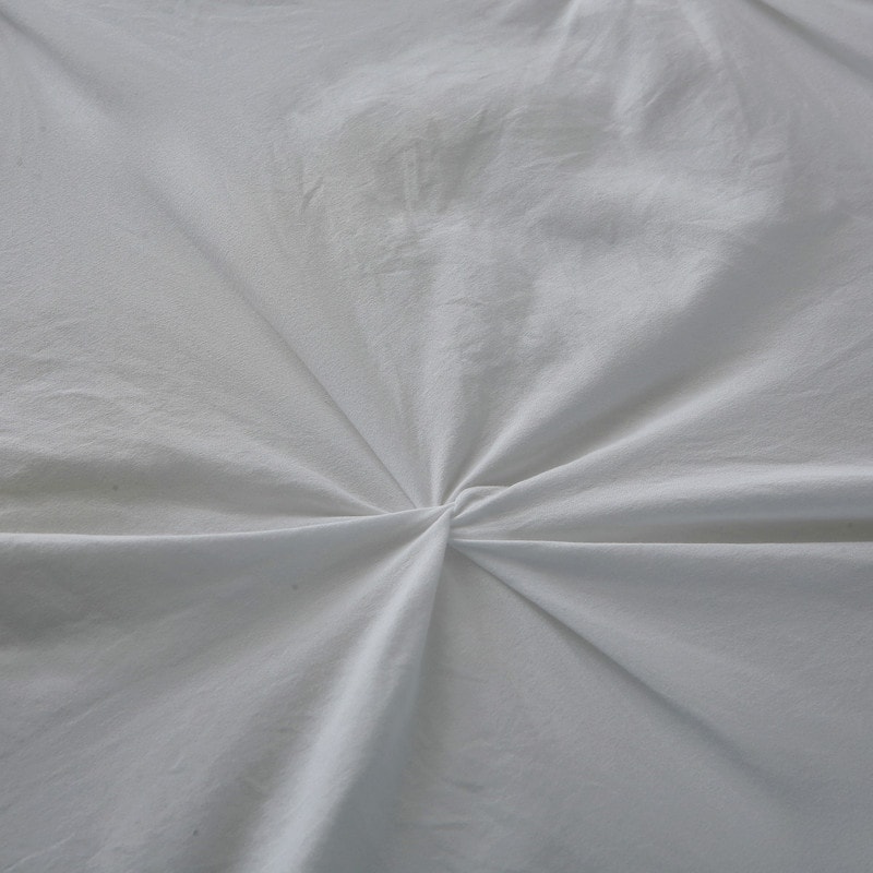 Pleat Polyester 3-Piece Bedding Comforter Set