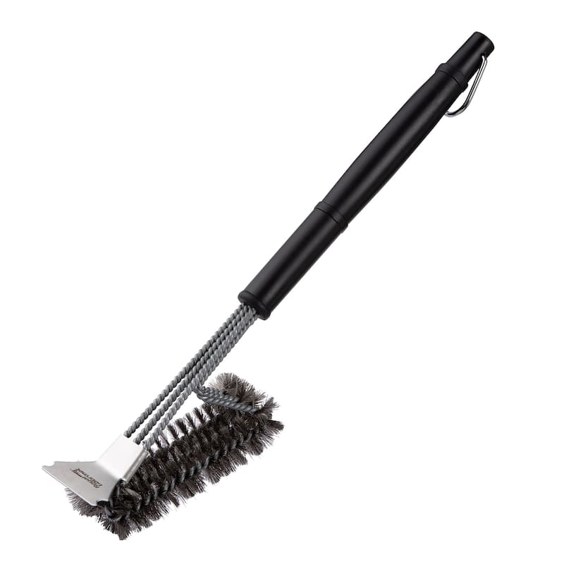 Royal Gourmet TB1707 17In Grill Cleaning Brush and Scraper - Black