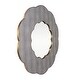 preview thumbnail 3 of 5, Varaluz Scallop Wall Mirror - Gray Shagreen/Weathered Brass