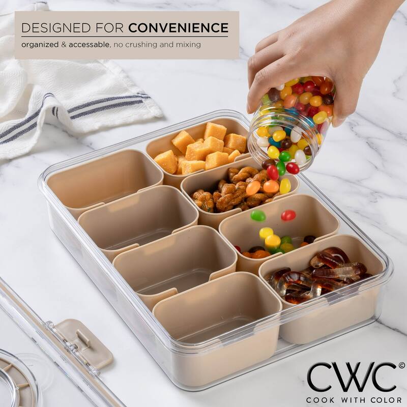 COOK WITH COLOR Snackle Box for Kids Lunch Box and Snack Container