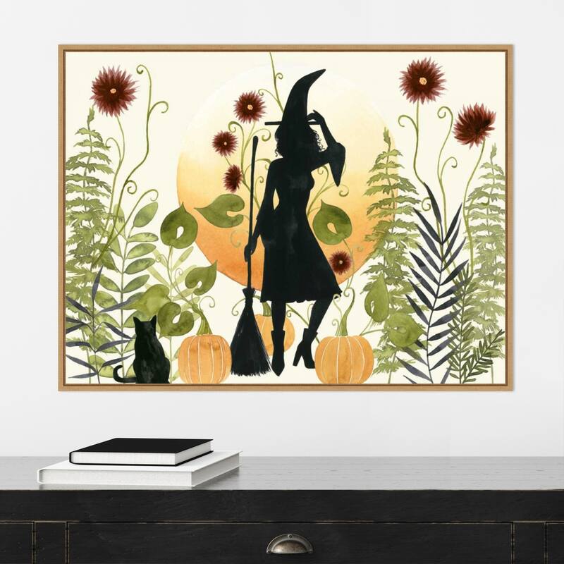 The Witchs Garden II by Grace Popp Canvas Art Framed - Sylvie Maple