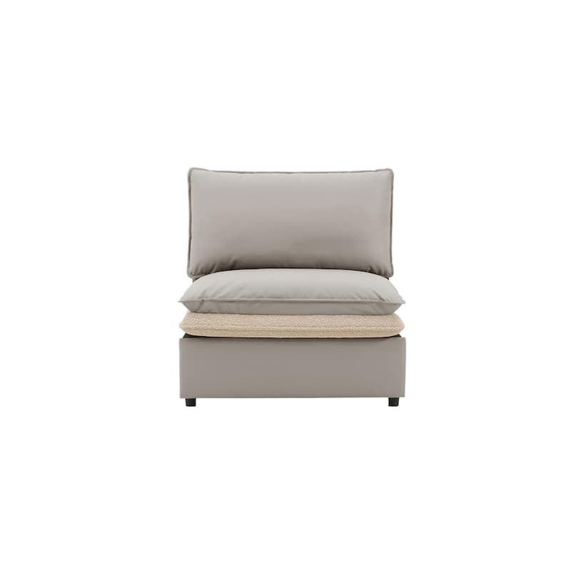 Modular Armchair with Dual Cushions
