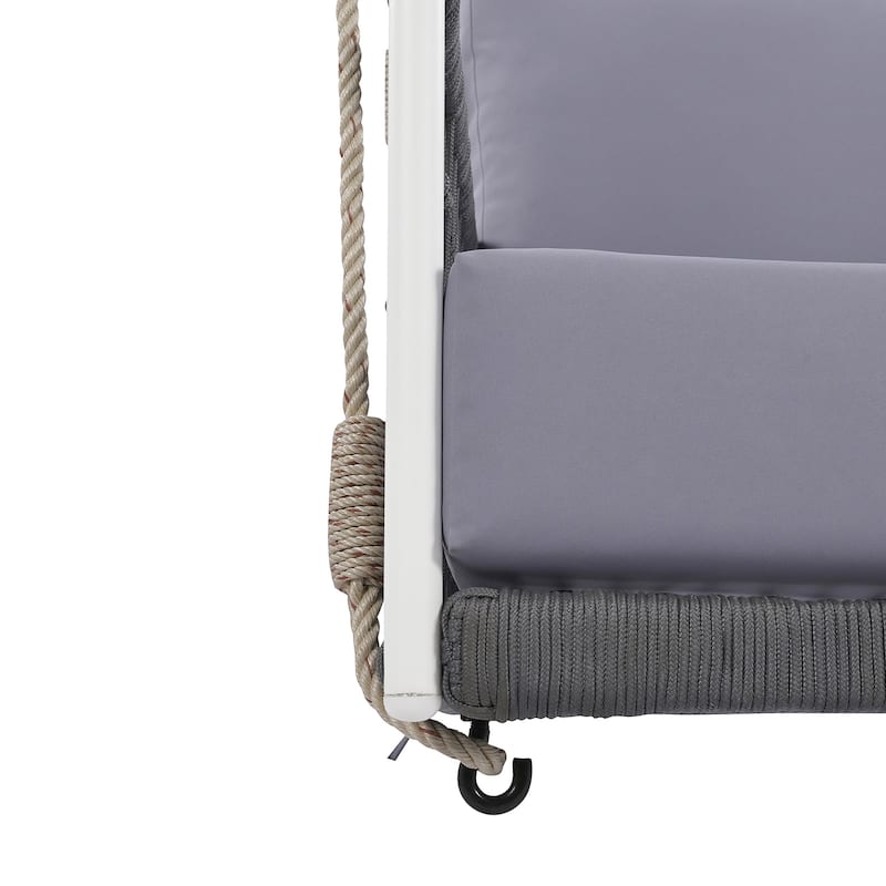 Woven Rope Outdoor Swing Sofa for 2