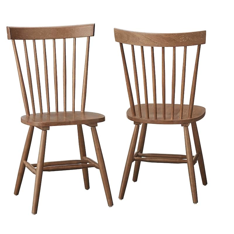 Simple Living Venice Solid Wood Spindle Dining Chairs (Set of 2)