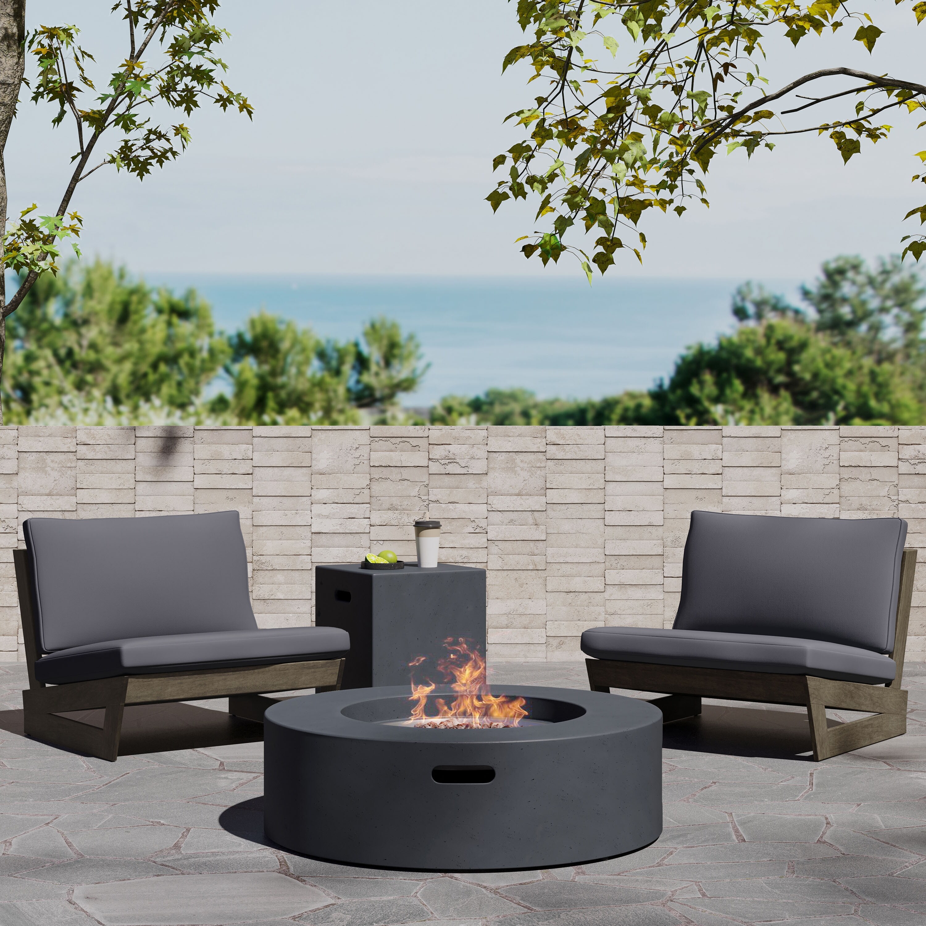Comfortable chairs for fire pit shop