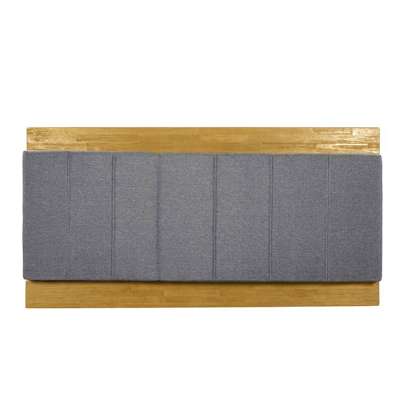 Christopher Knight Home - Amedea Outdoor Acacia Wood Chaise Lounge with Adjustable Backrest & Water-Resistant Cushion