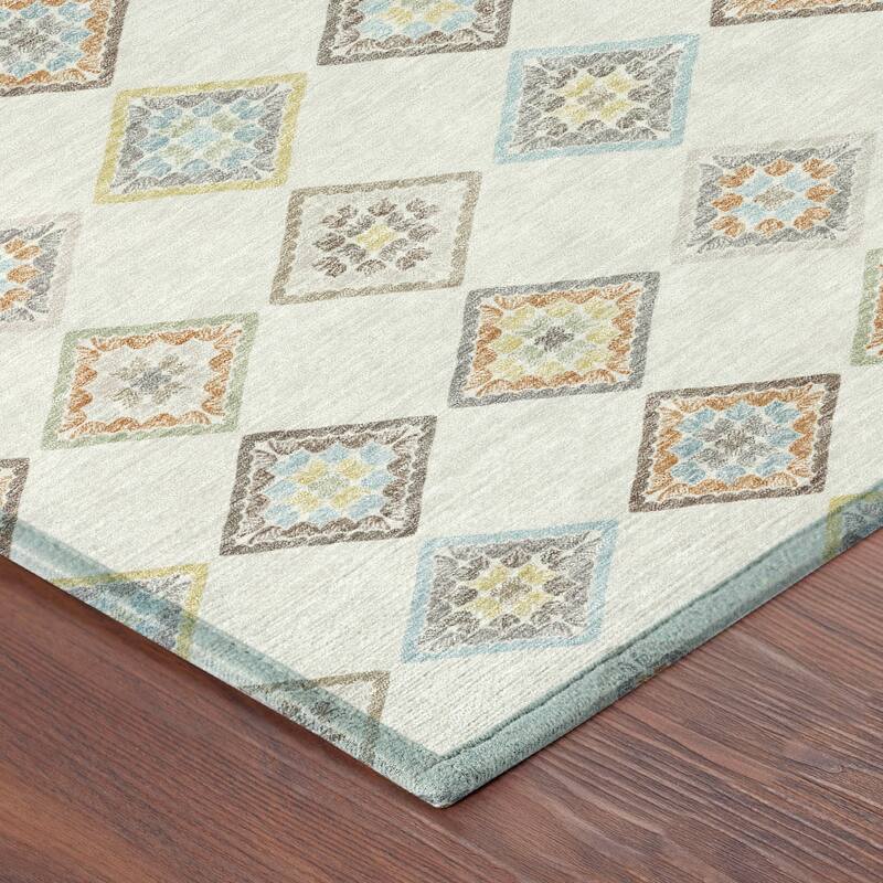 Machine Washable Indoor/ Outdoor Global Flagler Chantille Rug