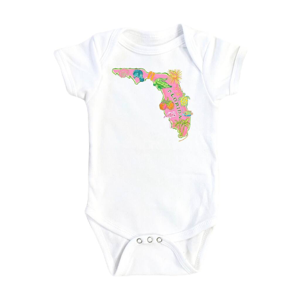 Florida Alone - Baby Boy Girl Clothes Infant Bodysuit Funny Cute Newborn