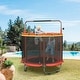 preview thumbnail 34 of 39, Kids Trampoline, Adjustable Toddler Trampoline with Safety Enclosure