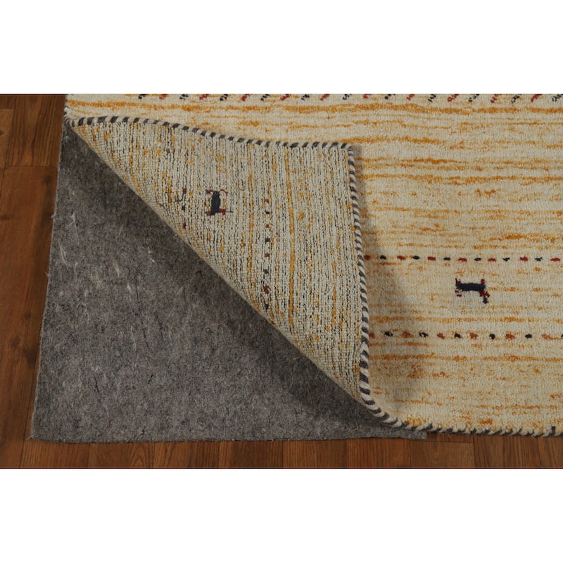 Little Animals Gabbeh Indian Rug Handmade Wool Carpet - 3'10" x 5'9"