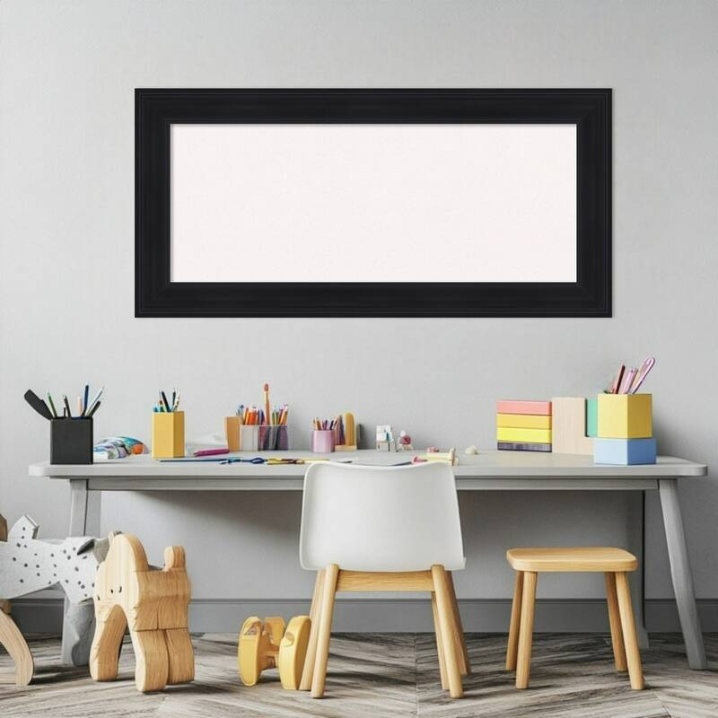 Abbey Black Framed Cork Board - Bulletin Board, Organization Board, Pin Board