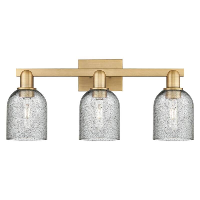 Innovations Lighting 716-3W-11-24 Caledonia Vanity Caledonia 3 Light - Brushed Brass / Charcoal