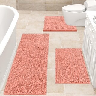 Bath Rug Runner,Water Absorbent Extra Long Bathroom Rug,Non Slip ...