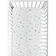 preview thumbnail 1 of 4, Sweet Jojo Designs Blue Moons and Stars Boy, Girl, Unisex/Gender Neutral Fitted Crib Sheet - Grey & Blue Outer Space, Celestial