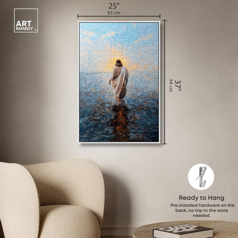 Water Walker Mosaic I Canvas by Art Remedy