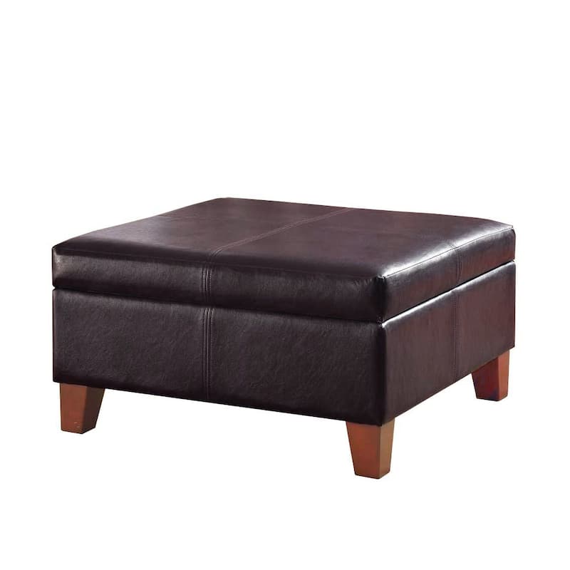 Copper Grove Rillieux Large Brown Storage Ottoman