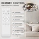 preview thumbnail 102 of 191, 16.5"/18.5"/20"/23.6"/24"/28" Vintage Distressed White Low Profile Caged Ceiling Fan with Light and Remote (7/6/5/3-Blade)