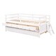 preview thumbnail 25 of 46, Modern Twin Size Low Loft Bed With Full Safety Fence,Climbing Ladder,Storage Drawers and Trundle