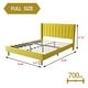 preview thumbnail 49 of 58, Alazyhome Upholstered Platform Bed Frame