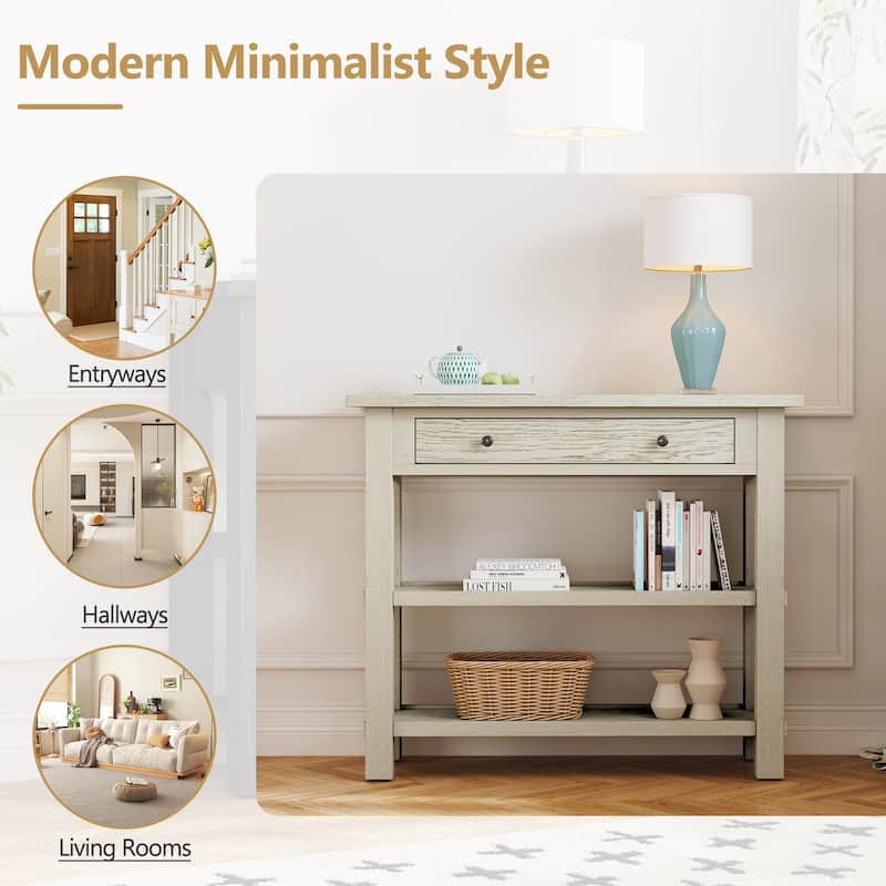 Entryway Table with Storage