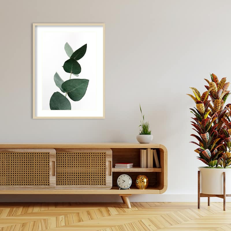 Eucalyptus 4 A1 by Mareike Bohmer Wood Framed Wall Art Print