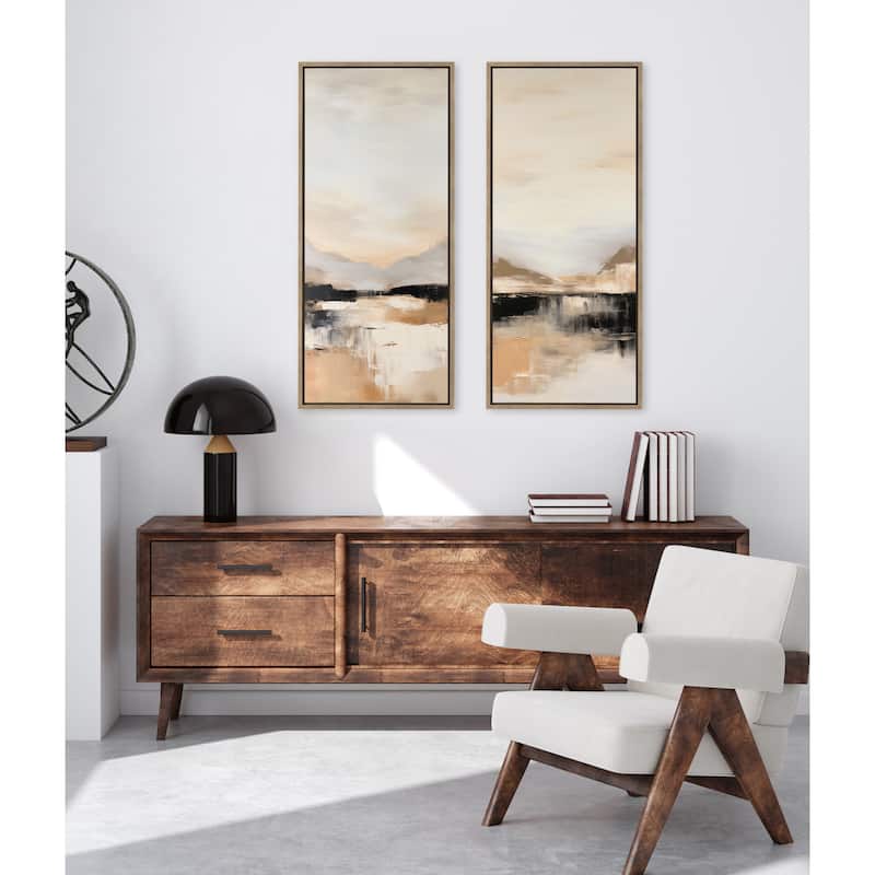 Kate and Laurel Sylvie Peaceful Landscape II Framed Canvas by Amy Lighthall