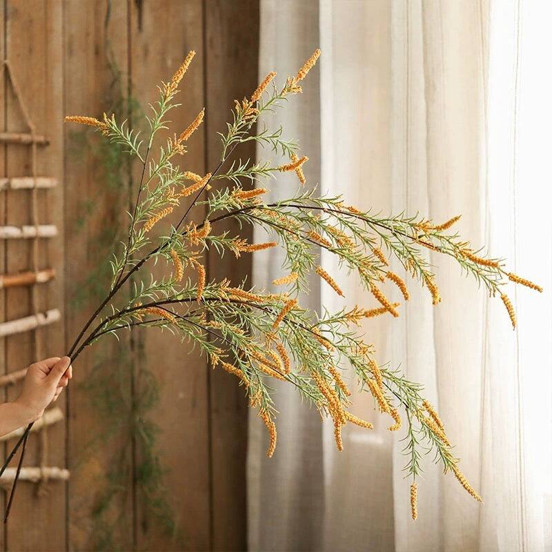 RusticReach Artificial Large Rosemary Stem 49" Tall - Yellow - [A]-One Stem