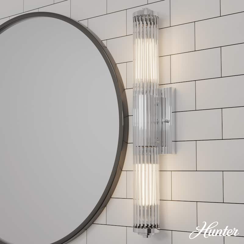 Hunter Holly Grove Bathroom Vanity Wall Light, Art or Shelf Light - Contemporary - Damp Rated!