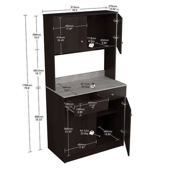 Logo Inval Inval Ambrossia Breakroom/Kitchenette Cabinet - On Sale - Bed Bath ...