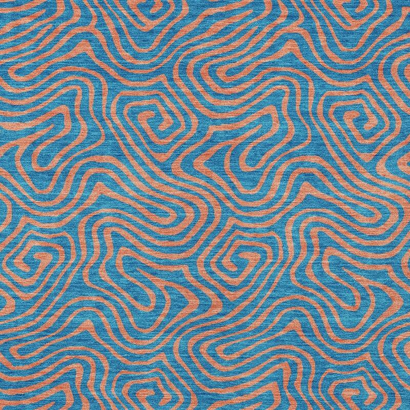 HomeRoots Abstract Transitional Rectangle Outdoor Rug