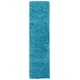 preview thumbnail 116 of 187, SAFAVIEH California Premium Shag Izat 2-inch Thick Area Rug 2'3" x 9' Runner - Turquoise - Runner