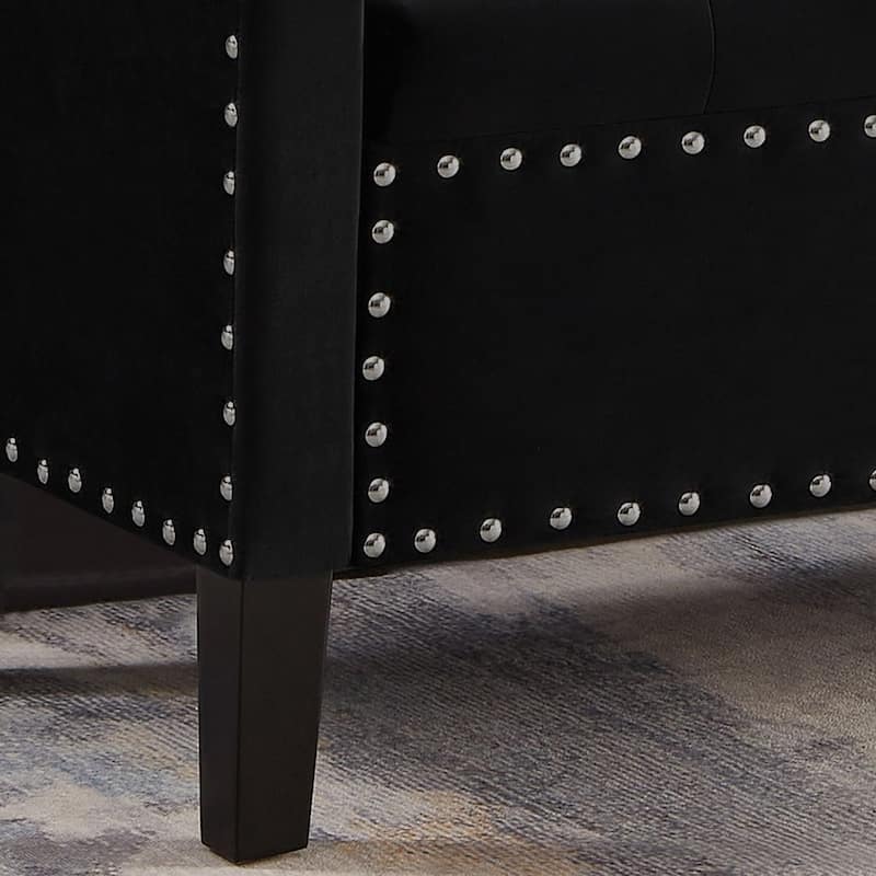 Tufted Button Storage Ottoman Bench - 48"L x 18.5"W x 22" H