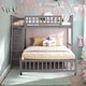 preview thumbnail 15 of 35, Wooden Twin Over Full Bunk Bed with Six Drawers, Shelves,Rolling Bottom Bed,Twin Size Upper Bunk, Full Size Bottom Bunk