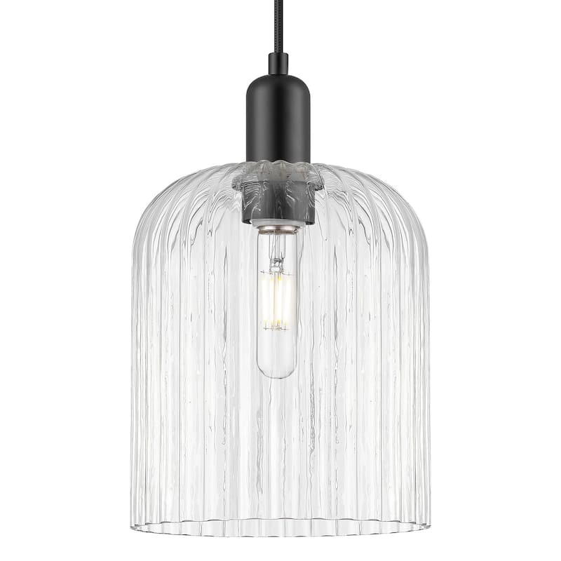 Innovations Lighting 716-1P-G559-8CL Bridal Veil 8" Wide Cord Hung - Matte Black