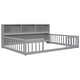 preview thumbnail 68 of 66, Wooden bed floor bed with bedside bookcase and shelves