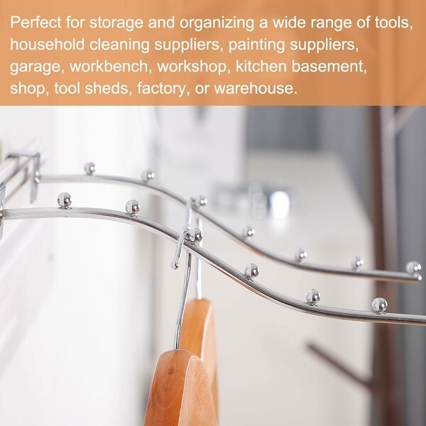 4pcs 10 Inch Length Slat Waterfall Hooks 1/8 Inch Ball Dia Display Rack Hook