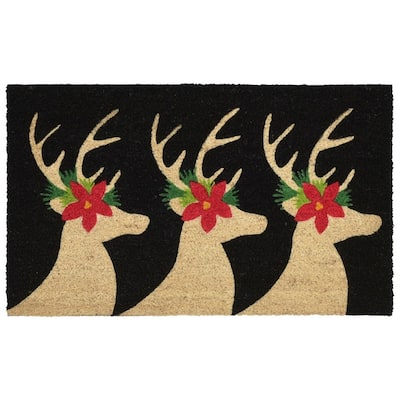 Liora Manne Holiday Antlers Rug (1'6" x 2'6") - 1'6" x 2'6"
