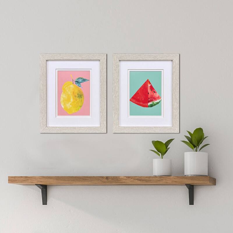 Paragon Happy Fruit I Framed Art - Set of 2 - 2-piece Set