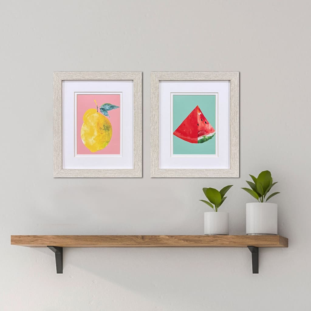 Paragon Happy Fruit I Framed Art - Set of 2